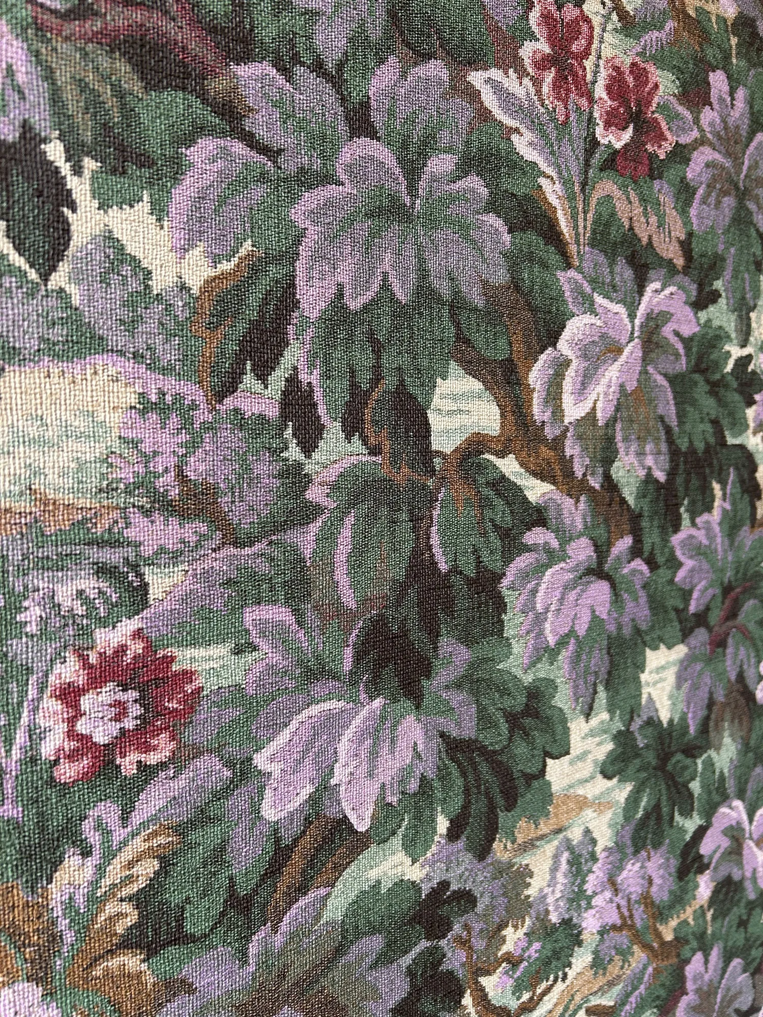 Bloemenbehang, close-up