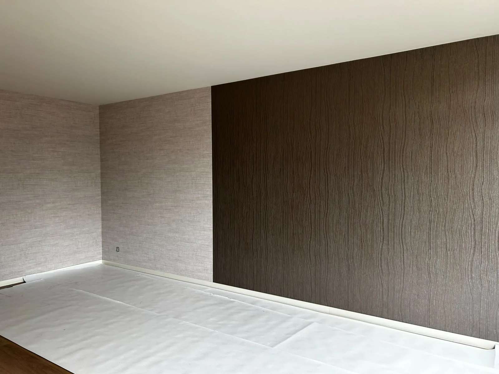Grasweefsel als accentwand