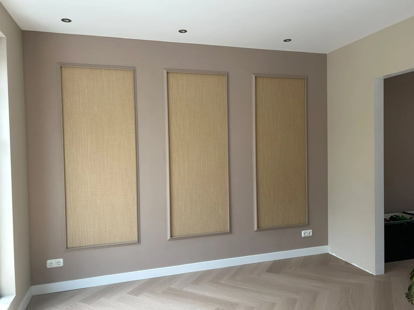 Behangpanelen in een slaapkamer